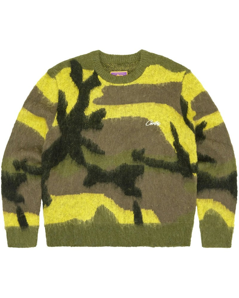 Corteiz Mohair Knit - Gutta Camo