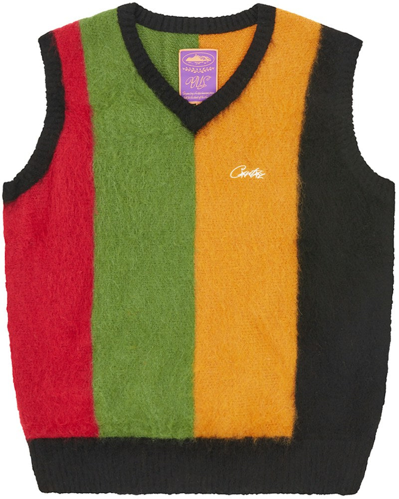 Corteiz Mohair Knit Vest - Multi