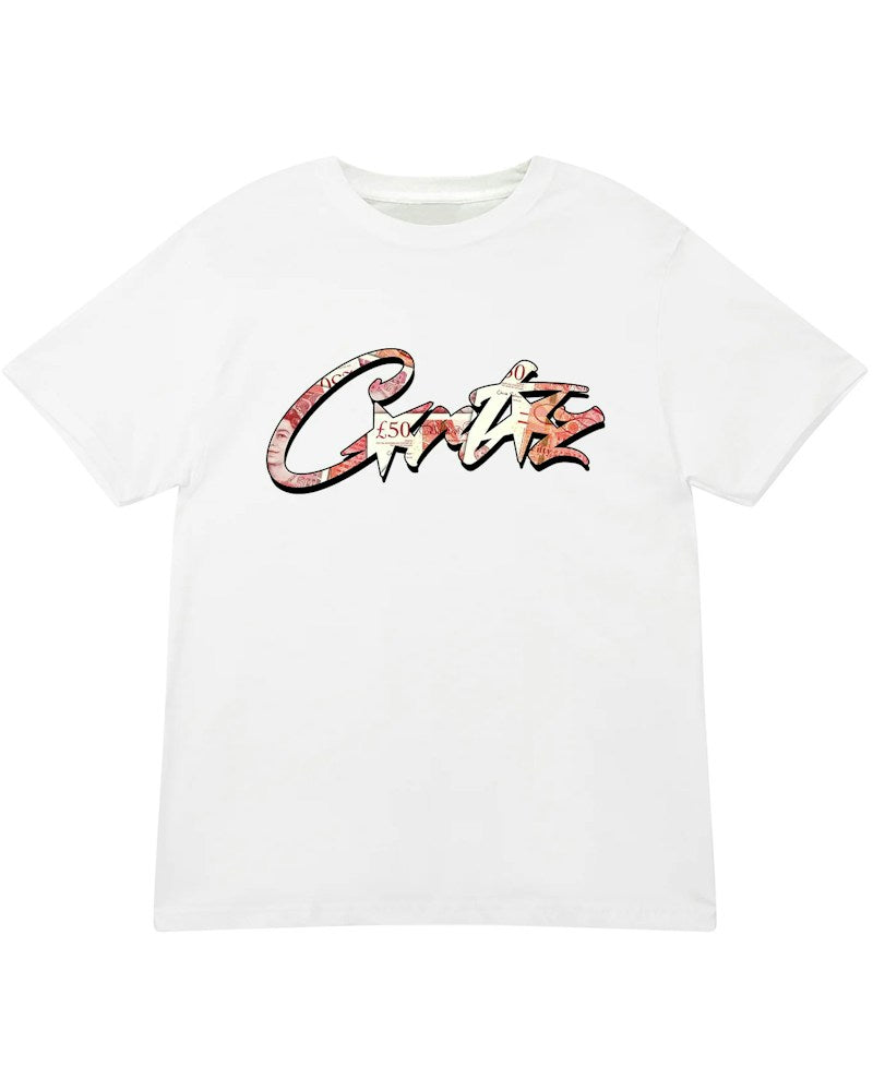 Corteiz Money On My Mind Tee - White