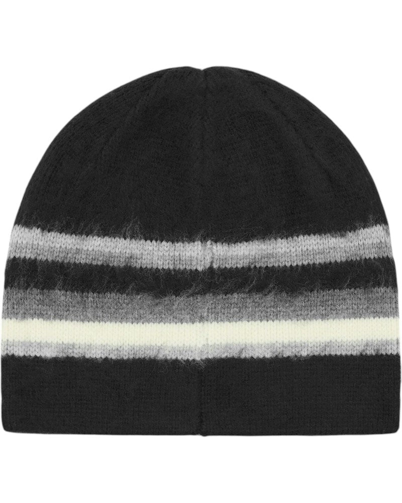 Corteiz Multi Stripe Knit Beanie - Black