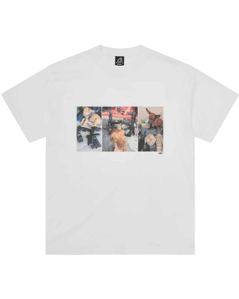 Corteiz Narco Pets Tee - White