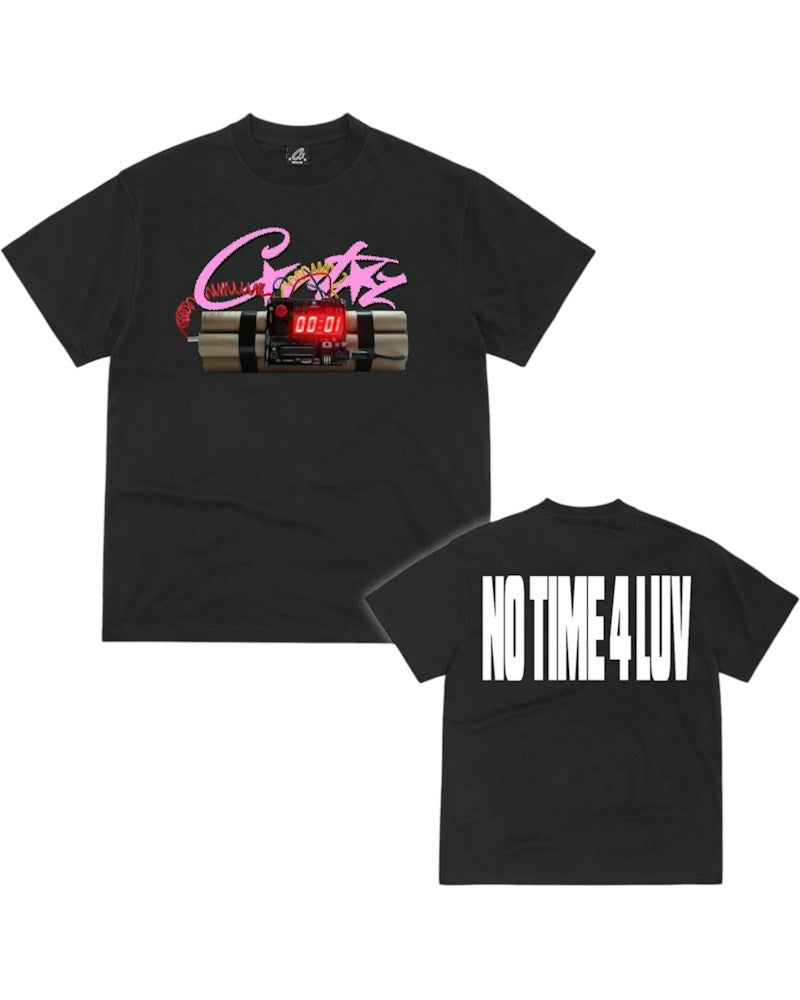 Corteiz No Time 4 Luv Tee - Black