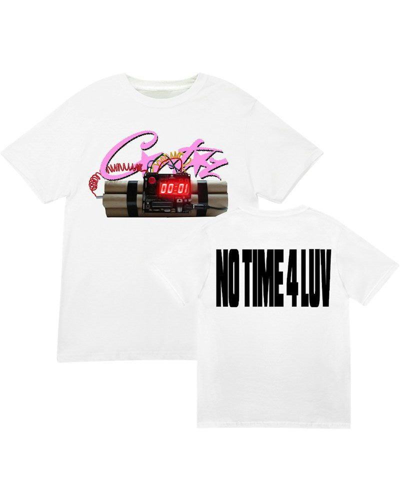 Corteiz No Time 4 Luv Tee - White