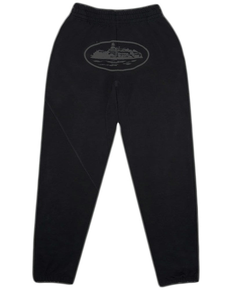 Corteiz OG Alcatraz Bottoms - Triple Black