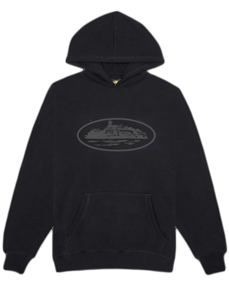 Corteiz OG Alcatraz Hoodie - Triple Black