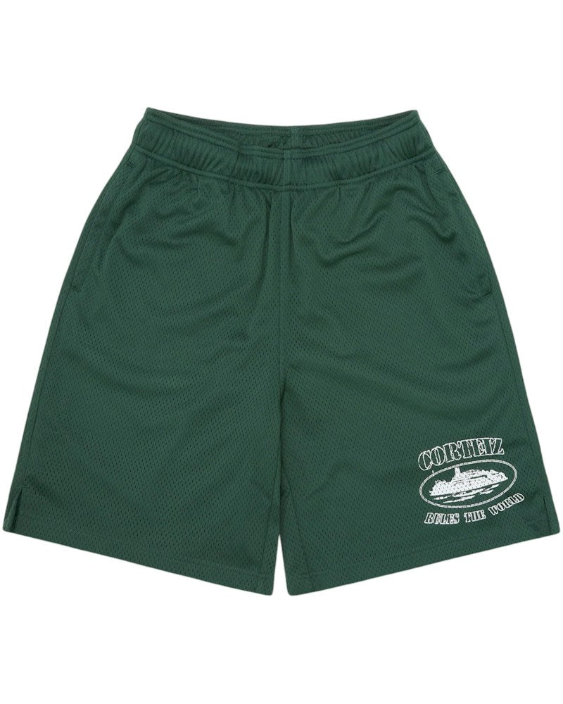 Corteiz OG Alcatraz Mesh Short - Forest Green