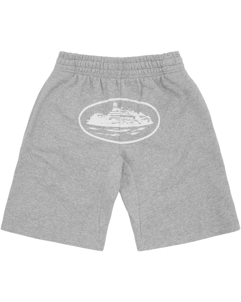 Corteiz OG Alcatraz Shorts - Heather Grey