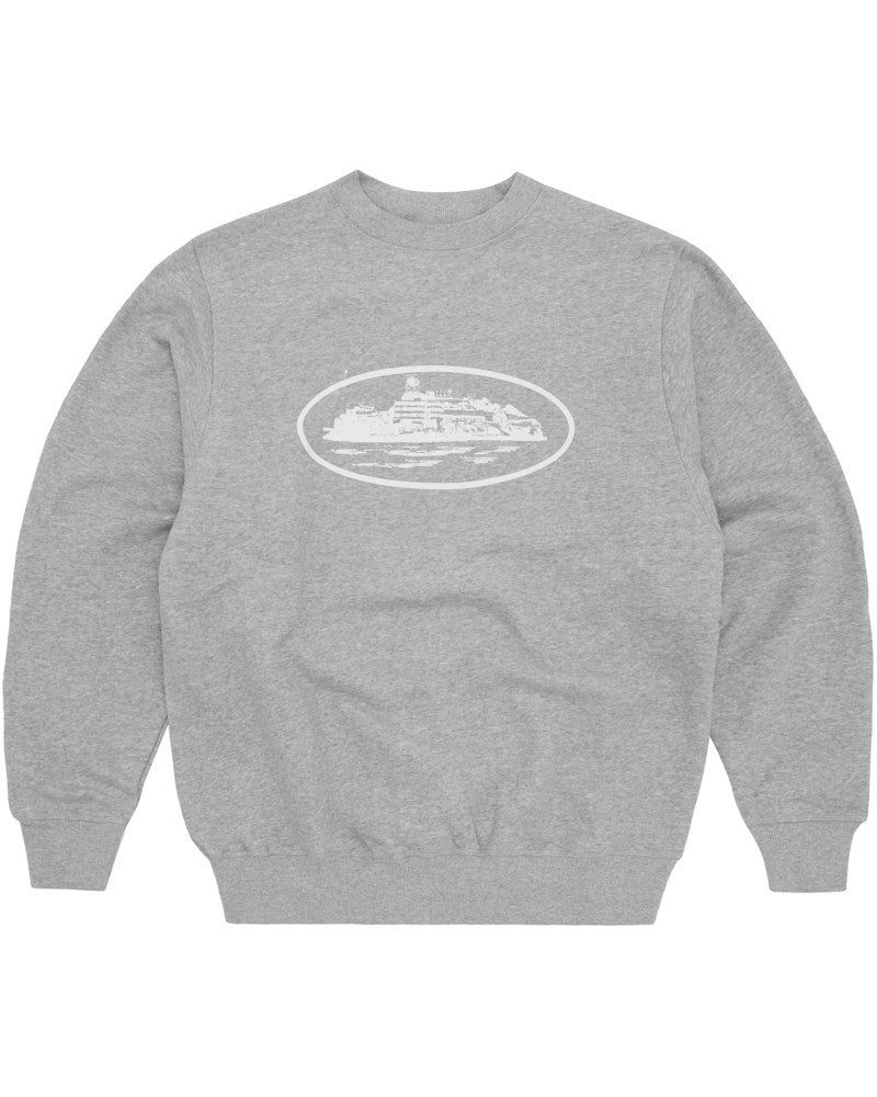 Corteiz OG Alcatraz Sweatshirt - Heather Grey