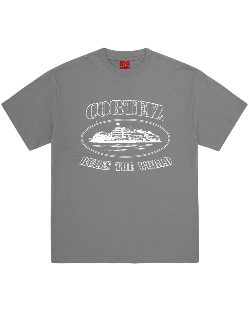 Corteiz OG Alcatraz Tee - Gully Grey