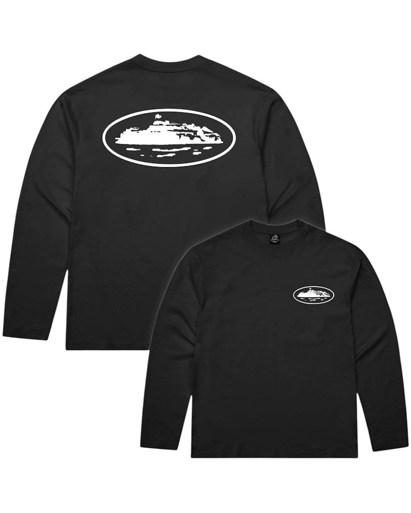 Corteiz OG Island LS Tee - Black
