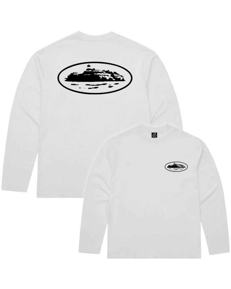 Corteiz OG Island LS Tee - White