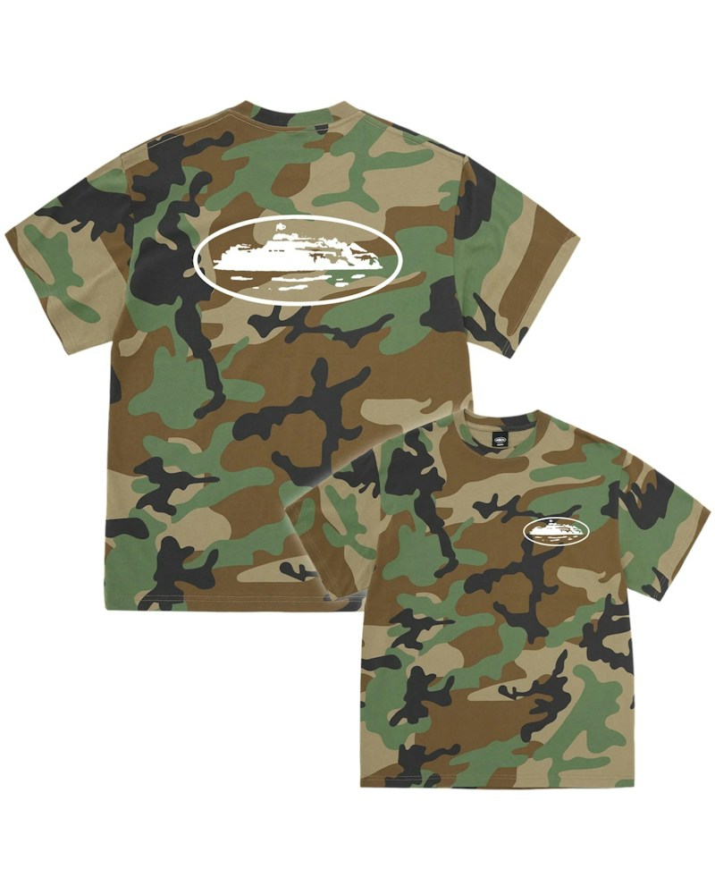 Corteiz OG Island Tee - Woodland Camo