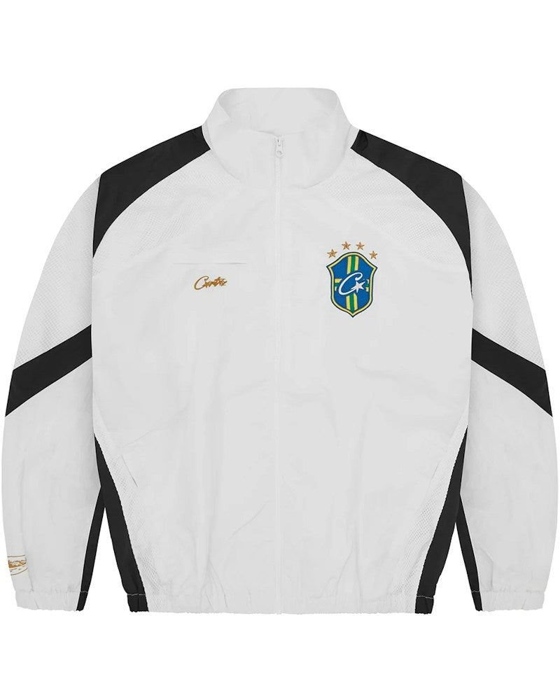 Corteiz Olympic Shuku Brasil Jacket - White/Black