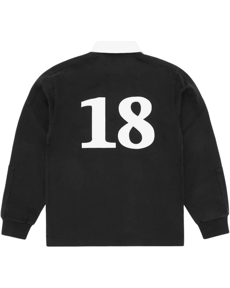 Corteiz Panelled Rugby - Black