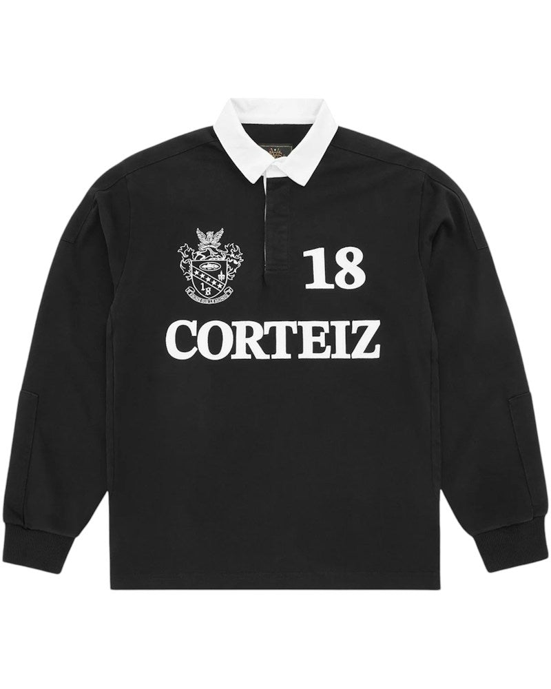 Corteiz Panelled Rugby - Black