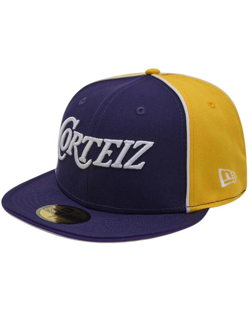 Corteiz Pirate Radio New Era Fitted 59Fifty Cap - Purple/Gold