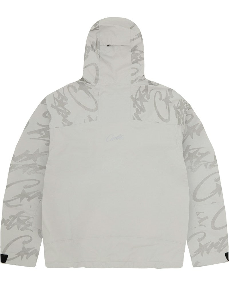Corteiz Elitework Waterproof Shell Jacket - Platinum