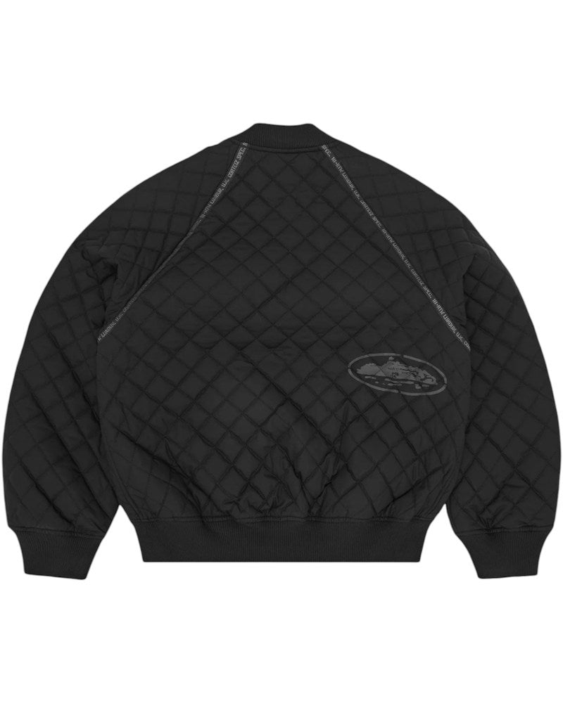 Corteiz Quilted Exchange Bomber - Black