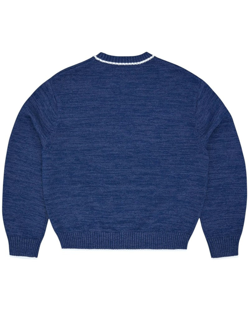 Corteiz RSLM Knit Crewneck - Navy