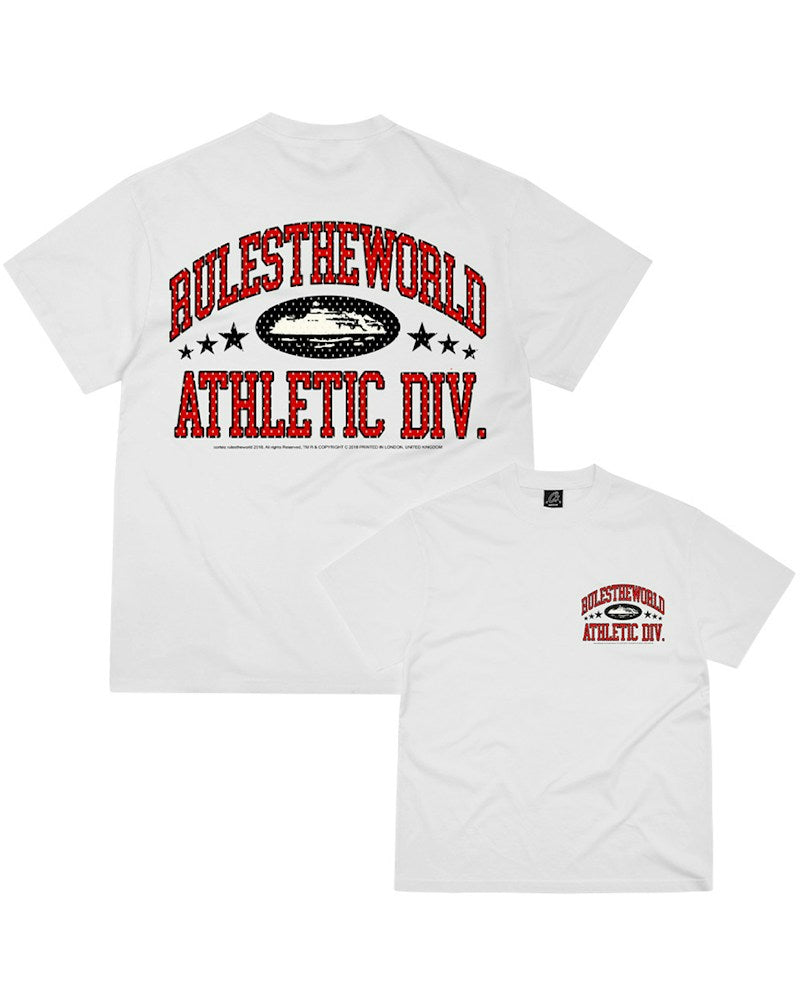 Corteiz RTW Athletic Division Tee - White/Red