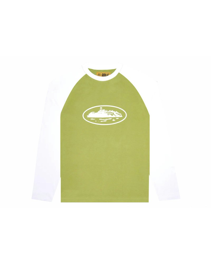 Corteiz Raglan LS Tee - Sage Green