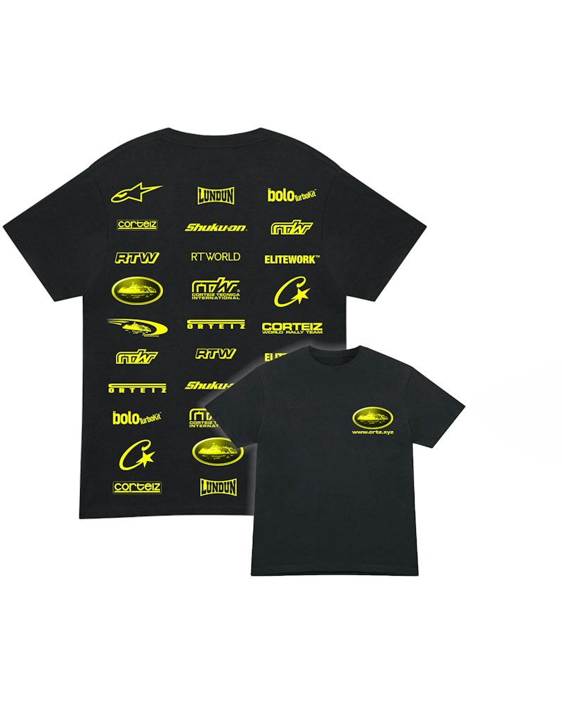 Corteiz Rally Vinylz Tee - Black