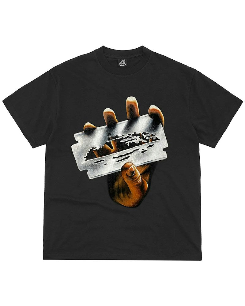 Corteiz Razor Alcatraz Tee - Black