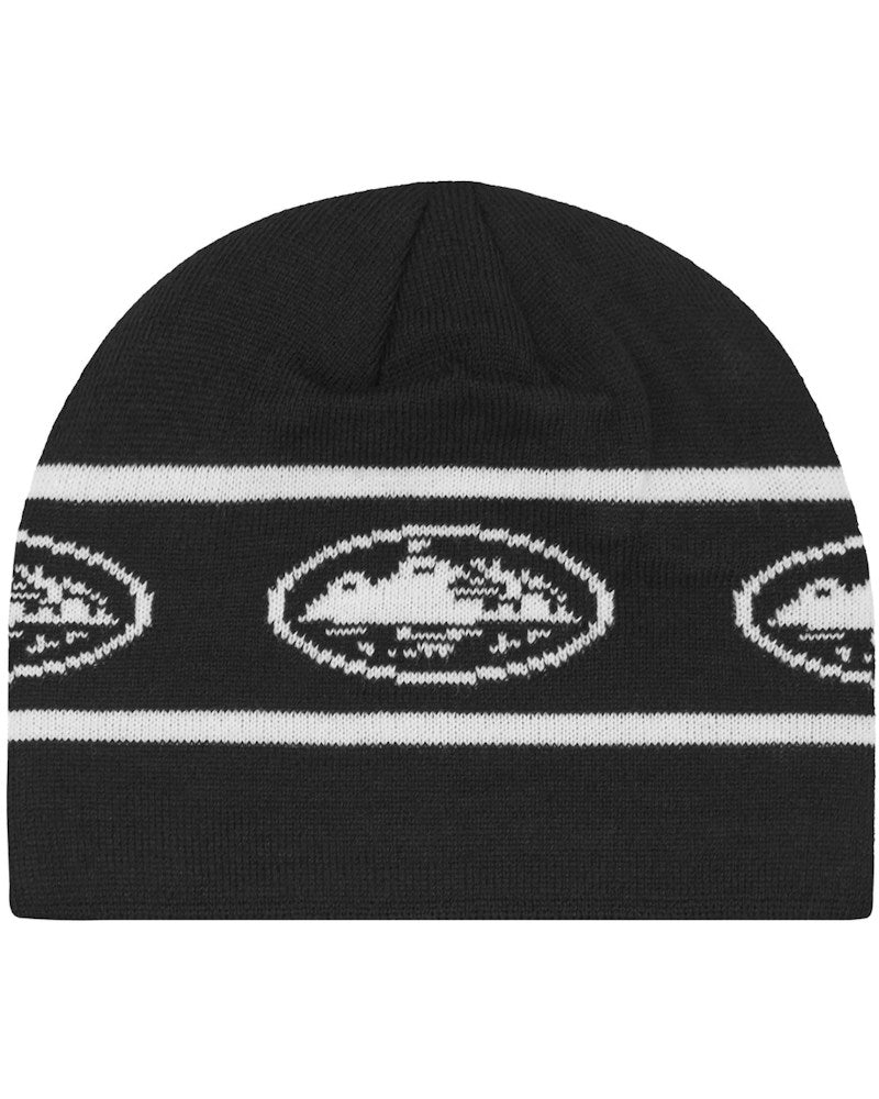 Corteiz Repeat Alcatraz Beanie - Black