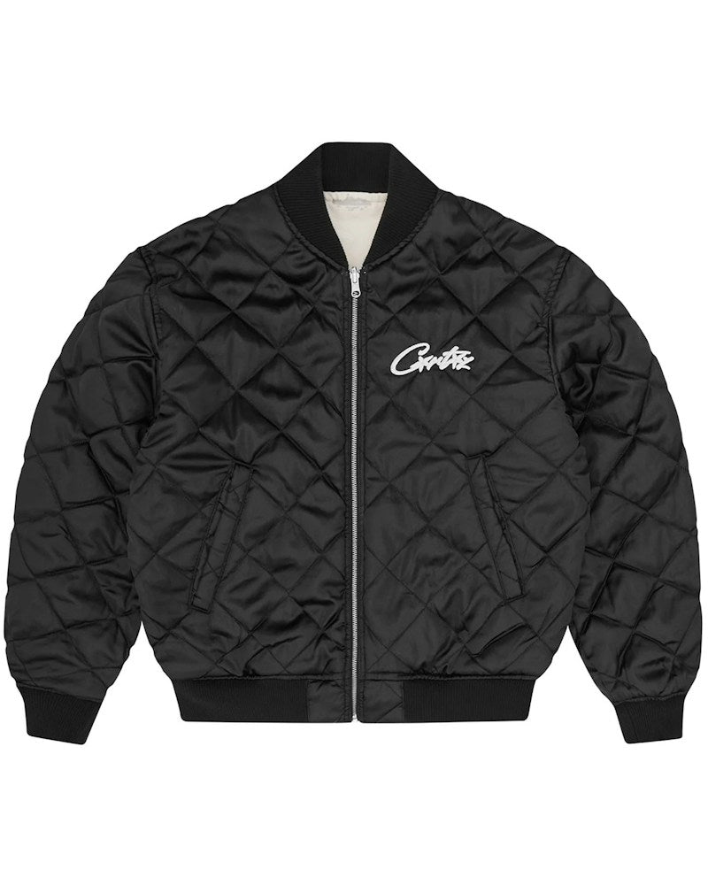 Corteiz Reversible Bomber Jacket - Off White/Black