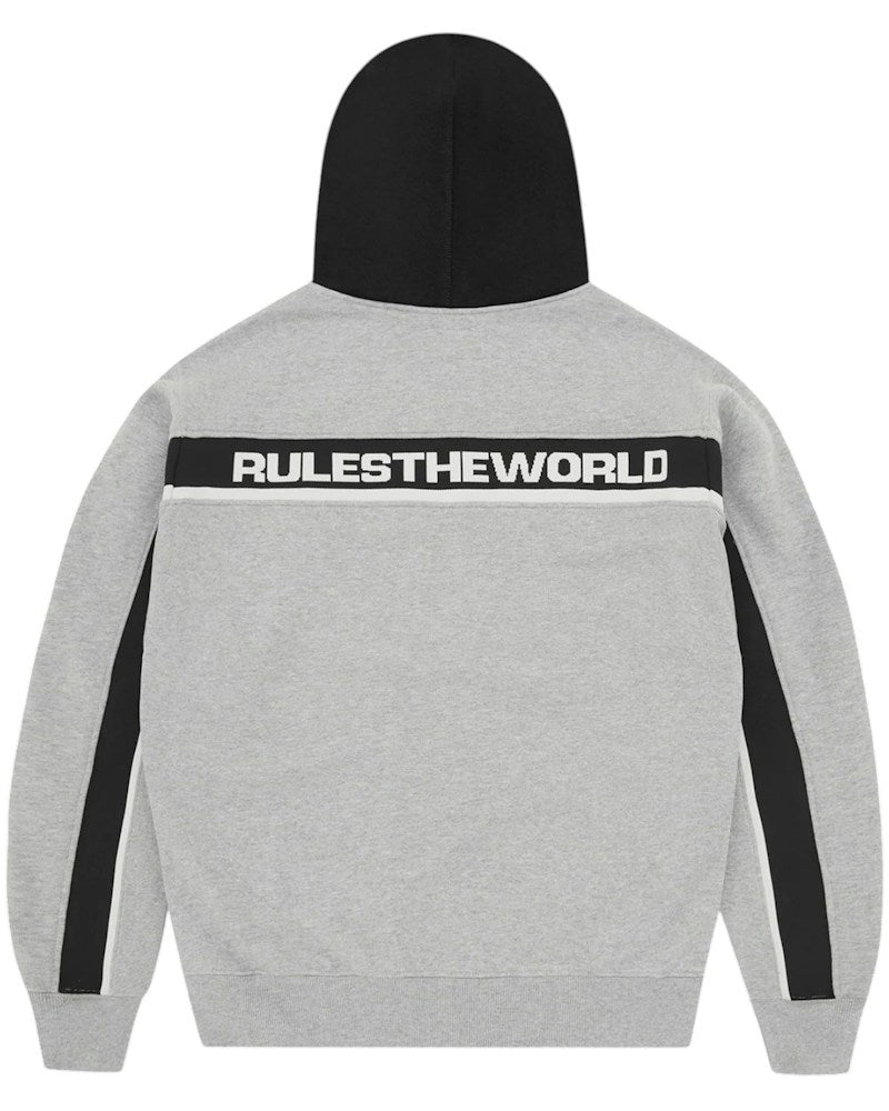 Corteiz Ribbed Sporteiz Zip Hoodie - Heather Grey