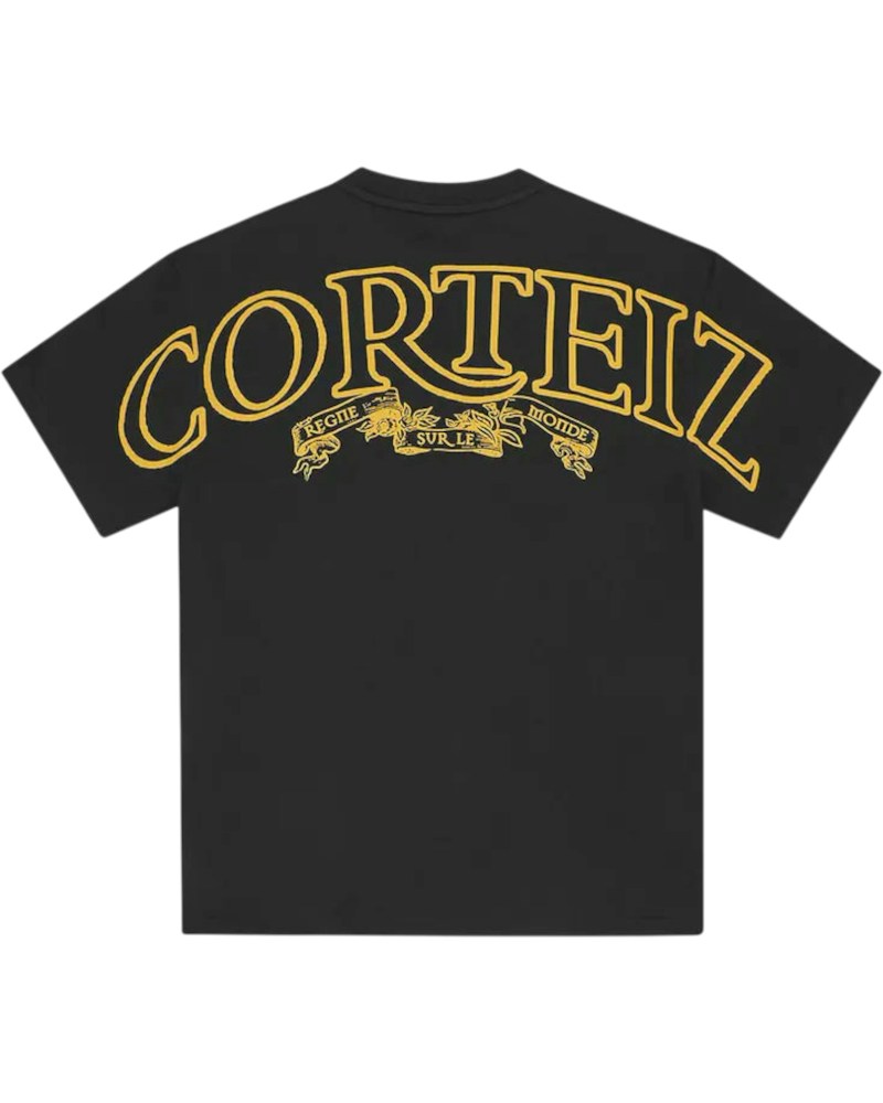 Corteiz Royale Heavyweight Tee - Black/Yellow