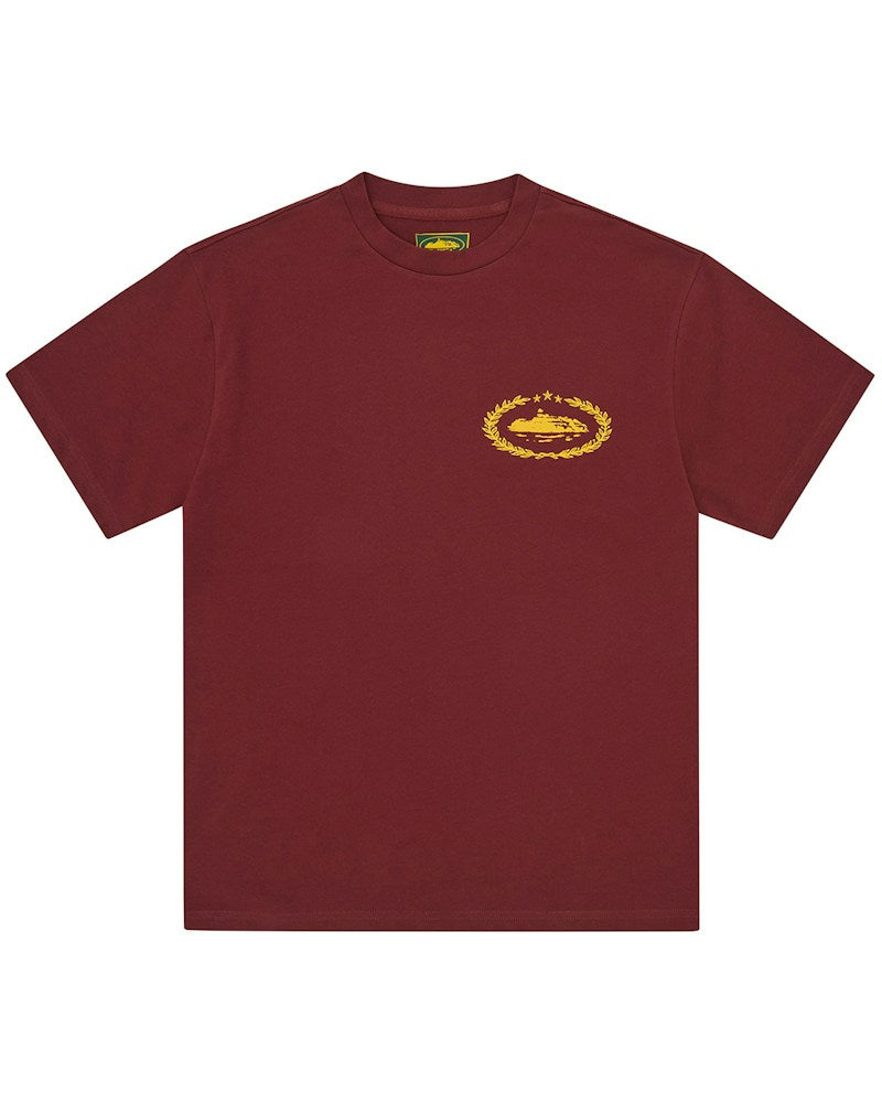 Corteiz Royale Heavyweight Tee - Burgundy