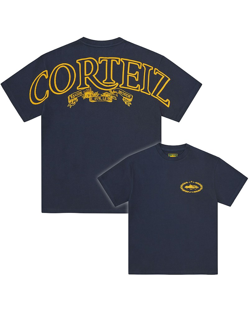Corteiz Royale Heavyweight Tee - Navy
