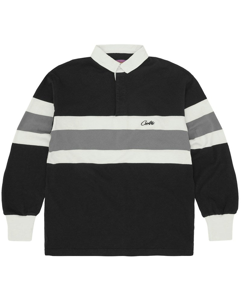 Corteiz Rugby Shirt - Black