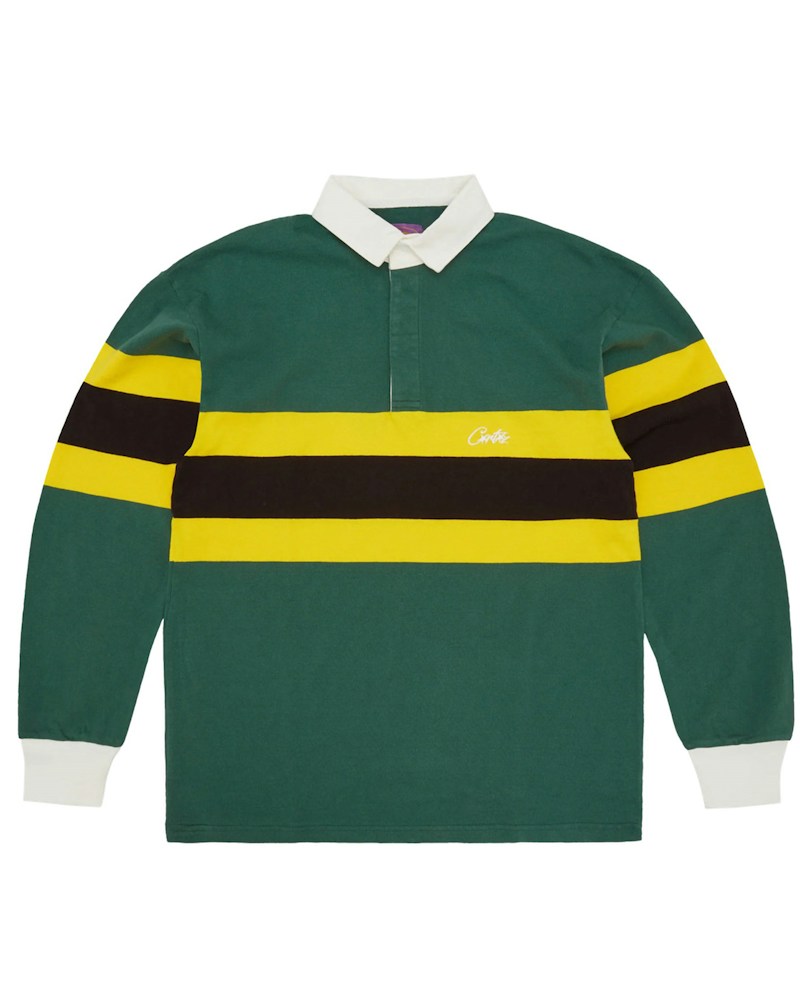 Corteiz Rugby Shirt - Forest Green