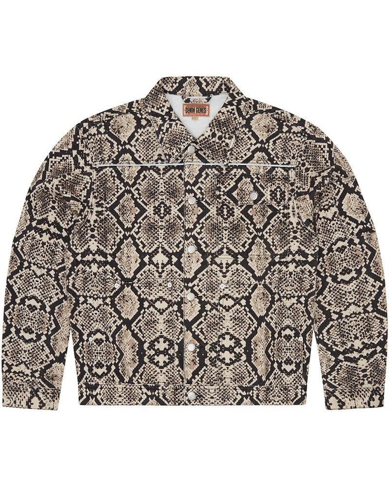Corteiz Snakeskin Denim Workwear Jacket