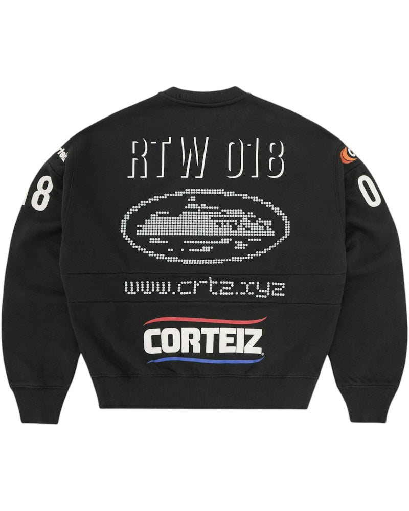 Corteiz Sponsors Training Crewneck - Black