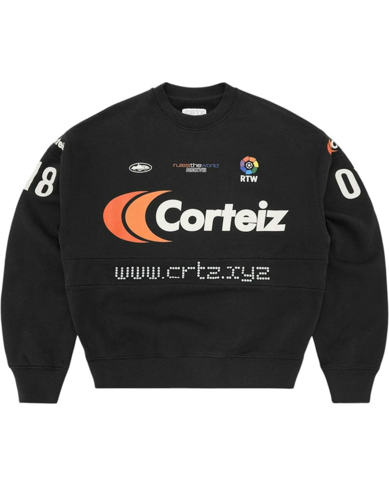 Corteiz Sponsors Training Crewneck - Black