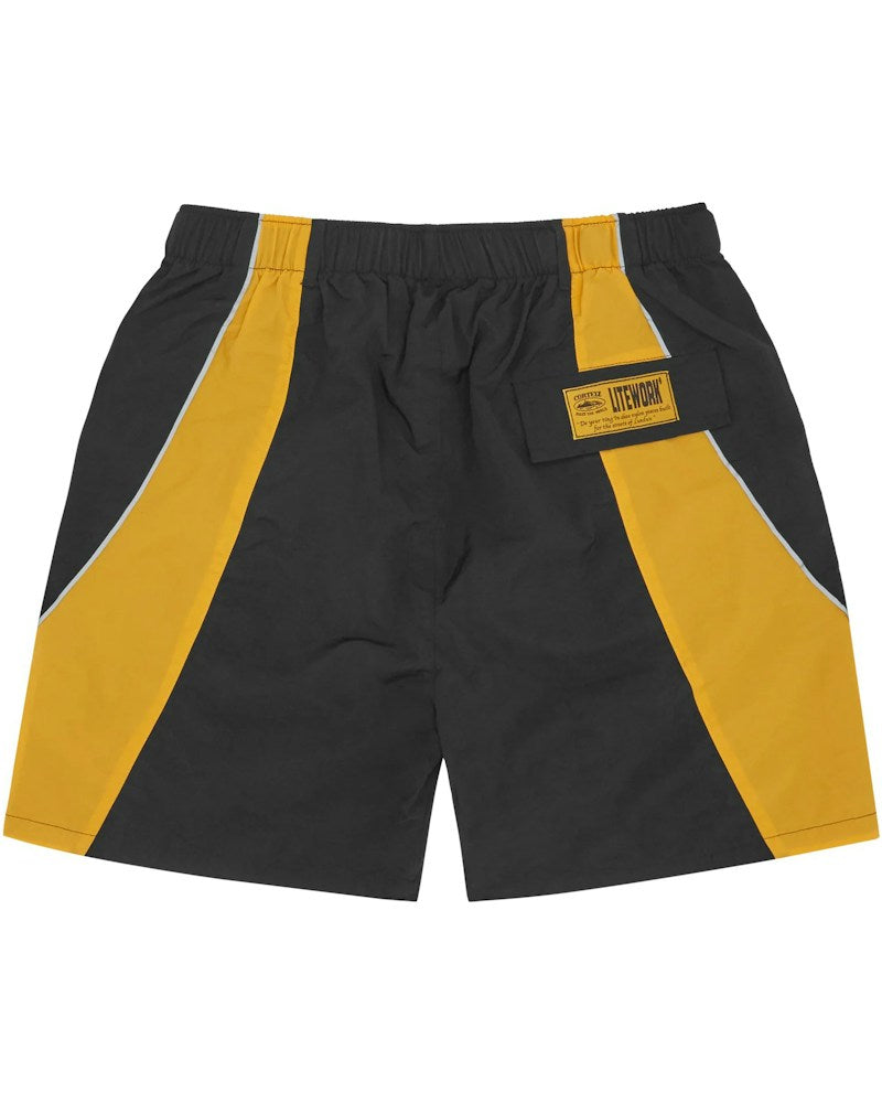 Corteiz Spring Shorts - Black/Yellow