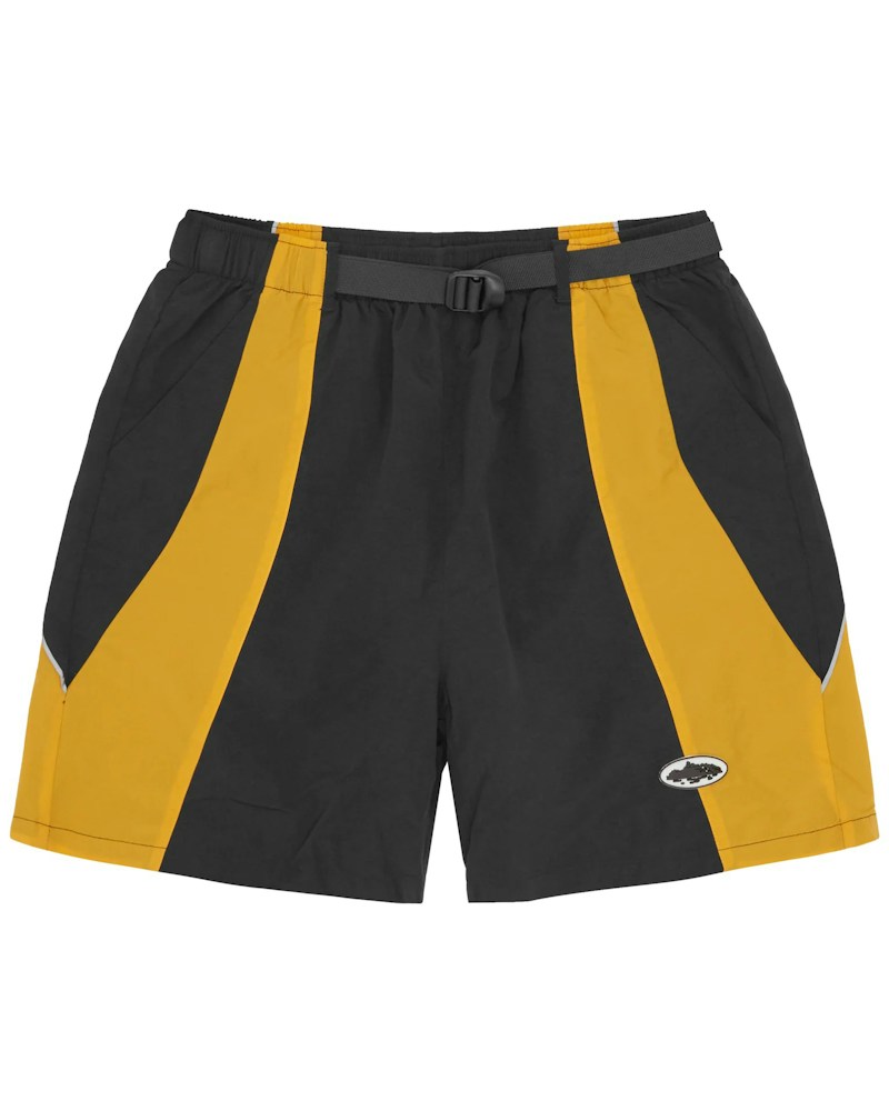 Corteiz Spring Shorts - Black/Yellow