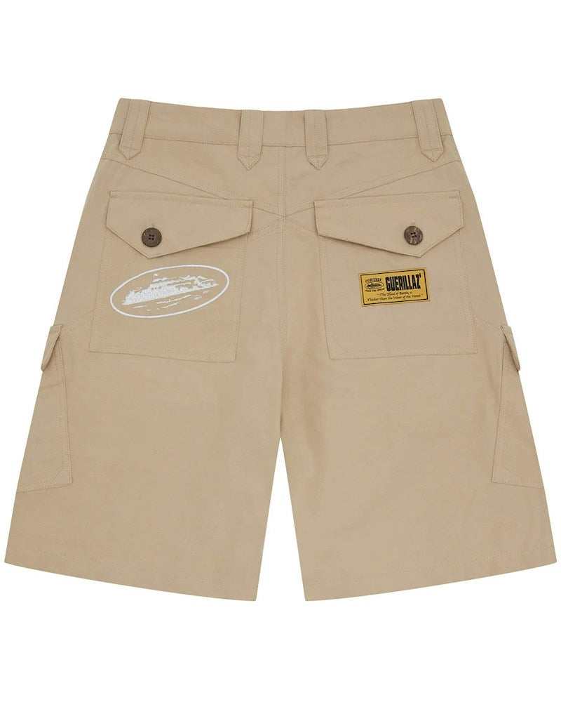 Corteiz Storm Cargo Shorts - Beige