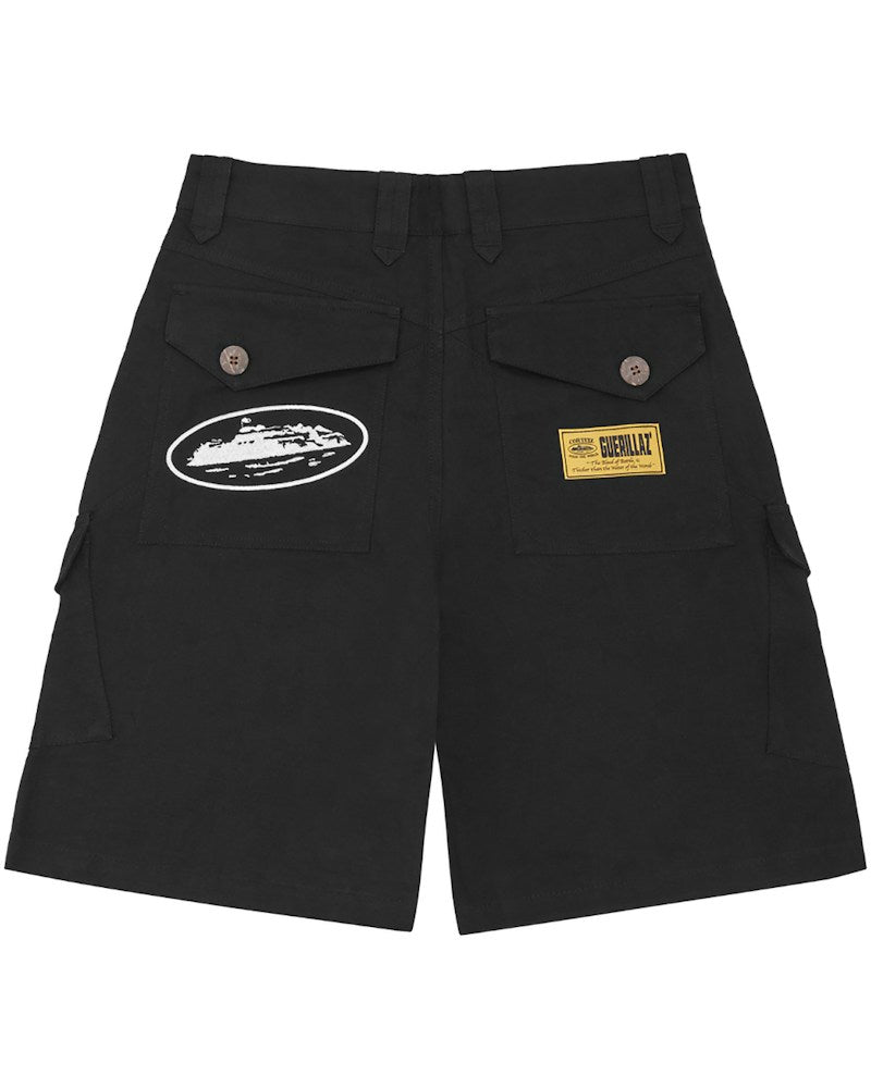 Corteiz Storm Cargo Shorts - Black