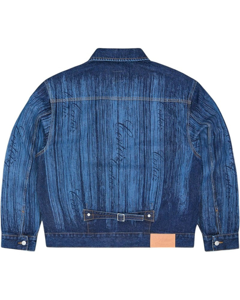 Corteiz Strike Denim Jacket - Dark Wash