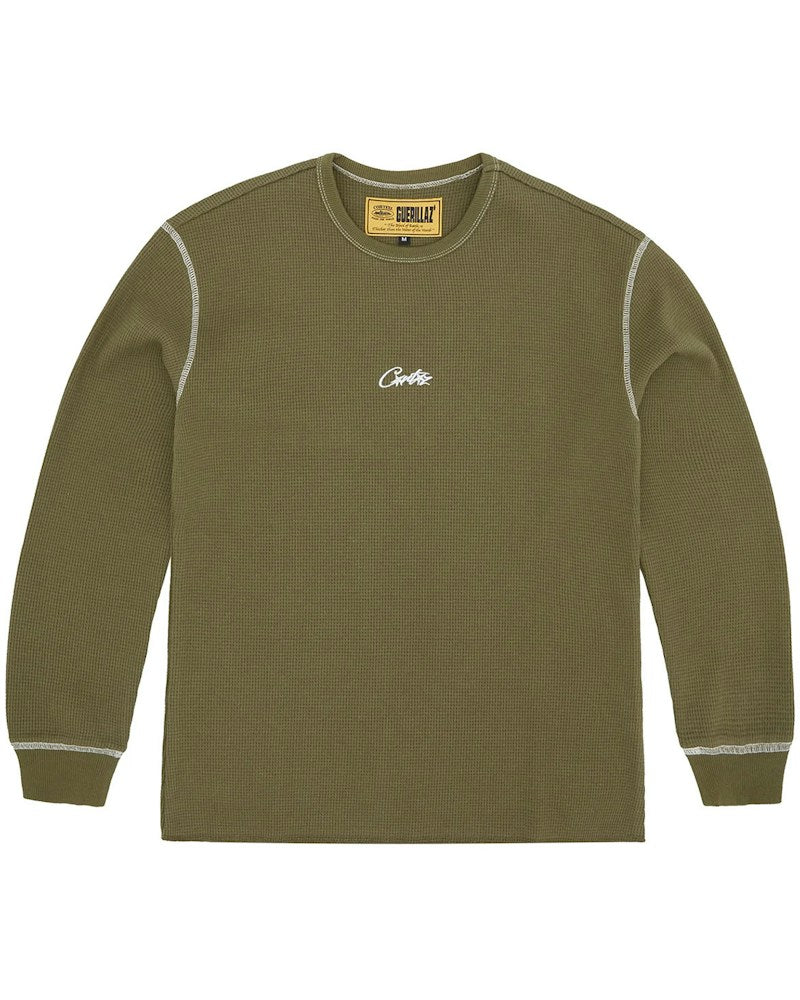 Corteiz Super Heavyweight Waffle Thermal - Khaki