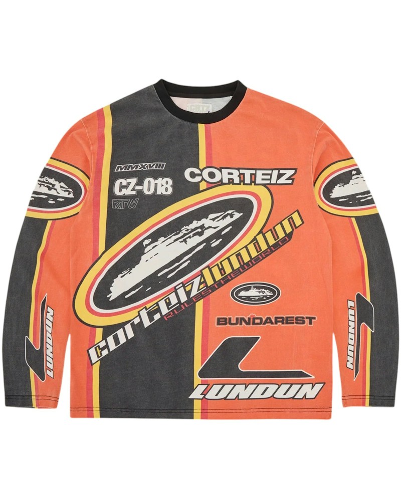 Corteiz Supercross Cotton Jersey - Orange