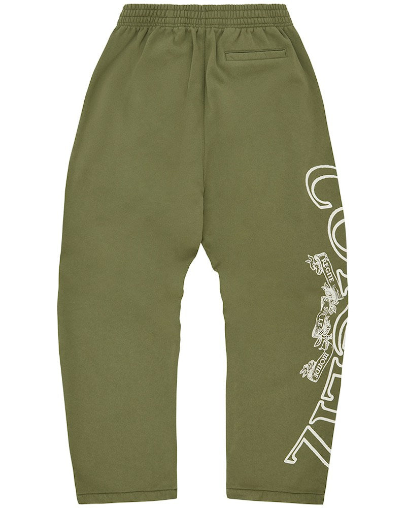 Corteiz Superior Royale Open Hem Pant - Olive