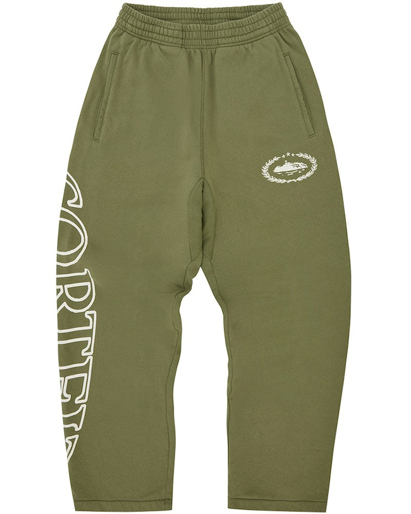 Corteiz Superior Royale Open Hem Pant - Olive