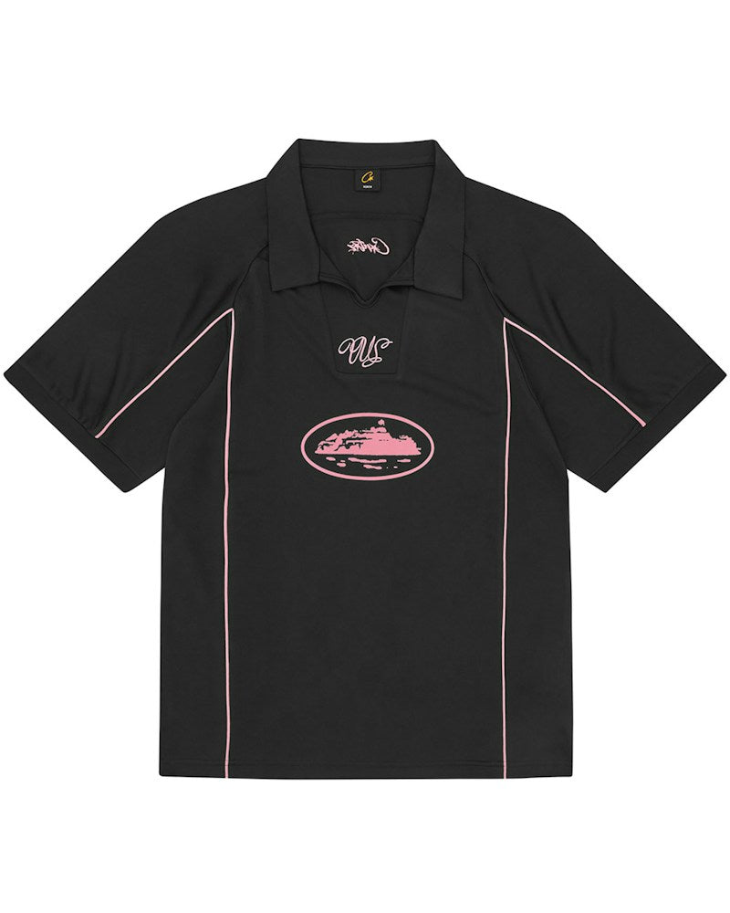 Corteiz Talismo Football Jersey - Black/Pink