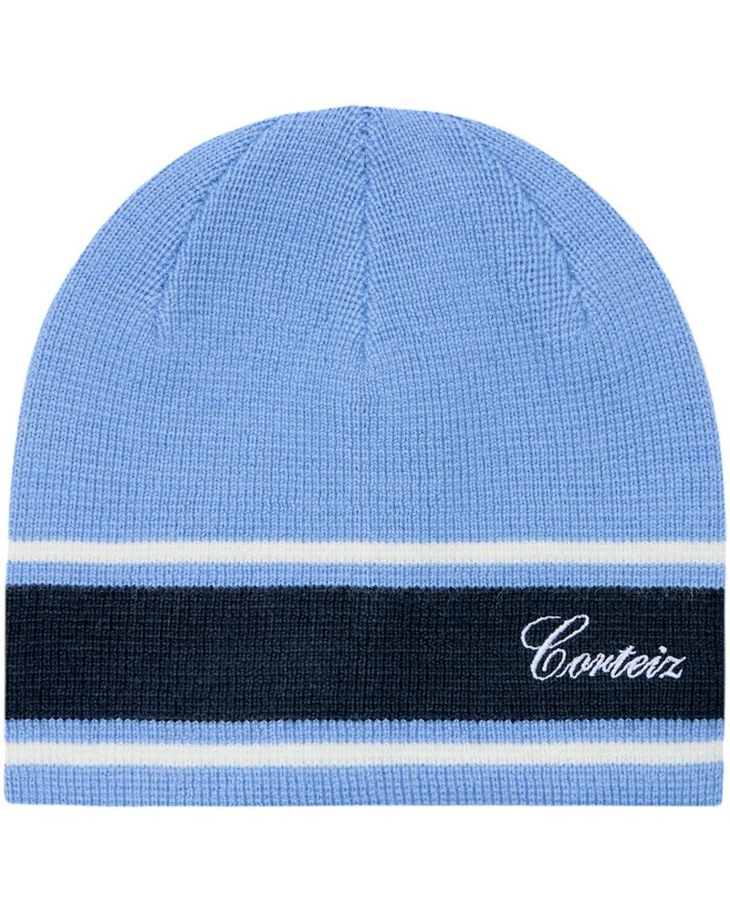 Corteiz Turismo Knit Beanie - Baby Blue