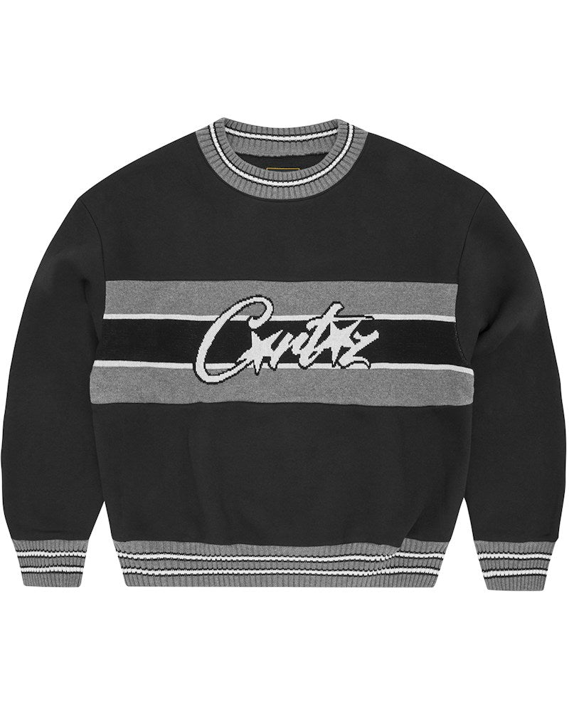 Corteiz Uni Crew Sweater - Black